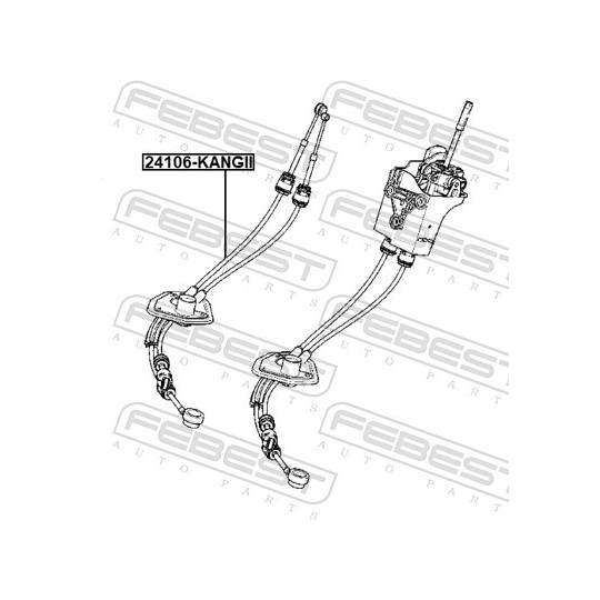 24106-KANGII - Cable, manual transmission 