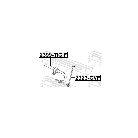 2399-TIGIF - Stabiliser Bar, suspension 