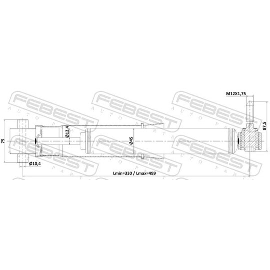 24110-001R - Shock Absorber 