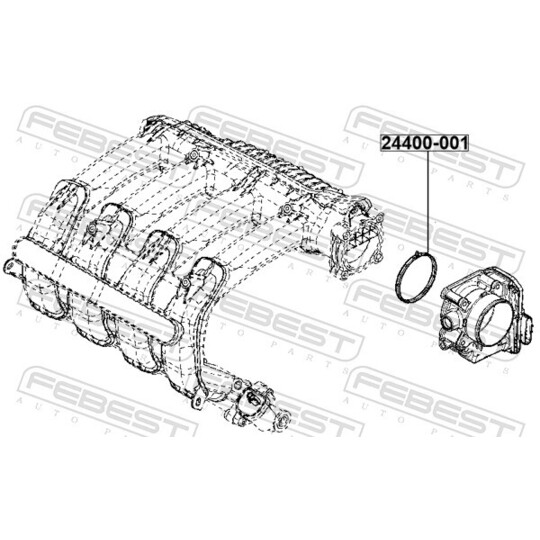 24400-001 - Seal, throttle body 