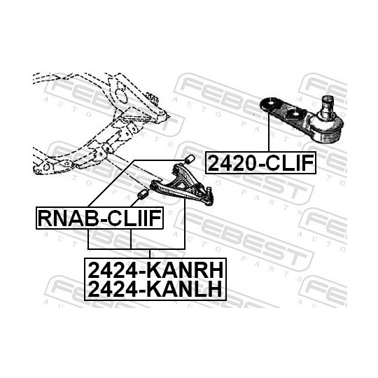 2424-KANRH - Track Control Arm 