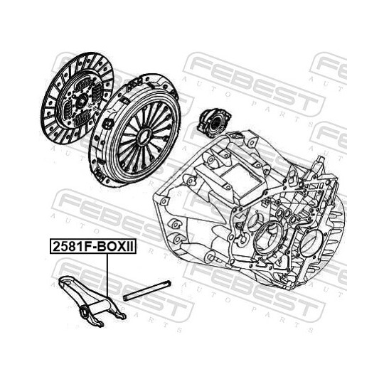 2581F-BOXII - Release Fork, clutch 