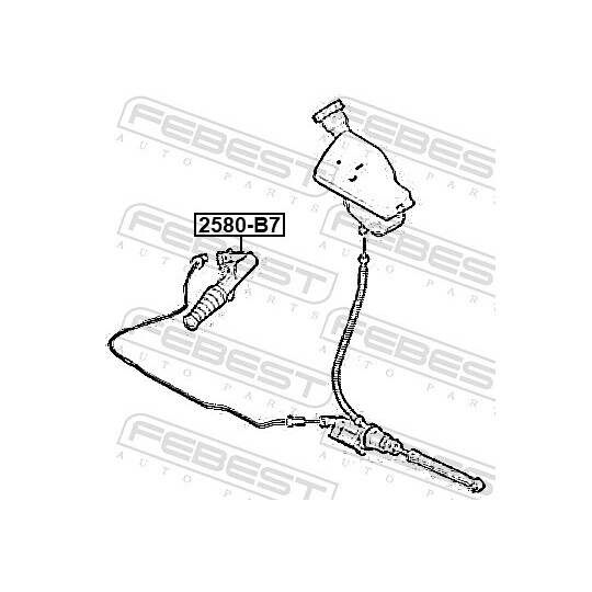 2580-B7 - Slave Cylinder, clutch 