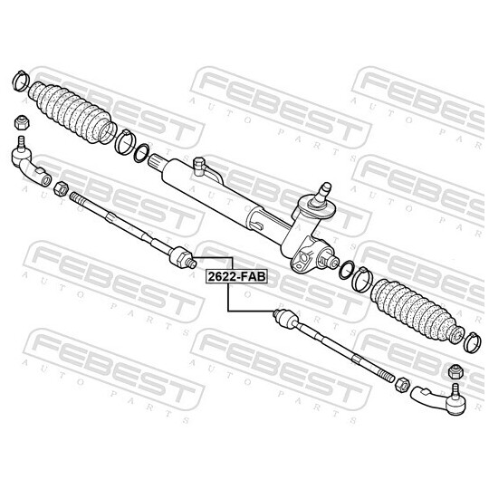 2622-FAB - Tie Rod Axle Joint 