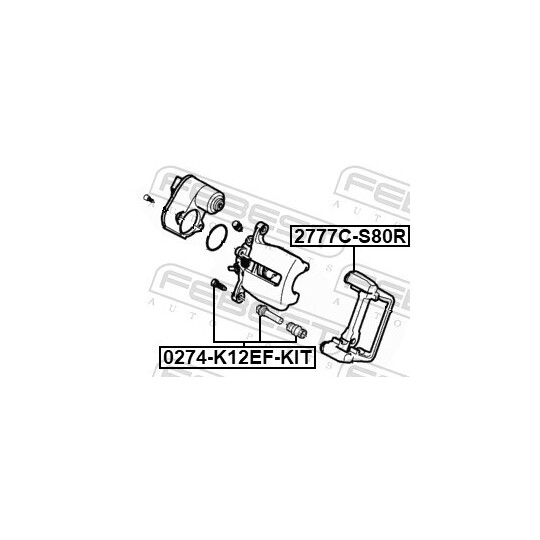 2777C-S80R - Brake Caliper Bracket Set 