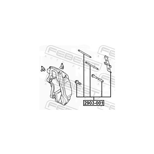 2903-001 - Accessory Kit, disc brake pad 