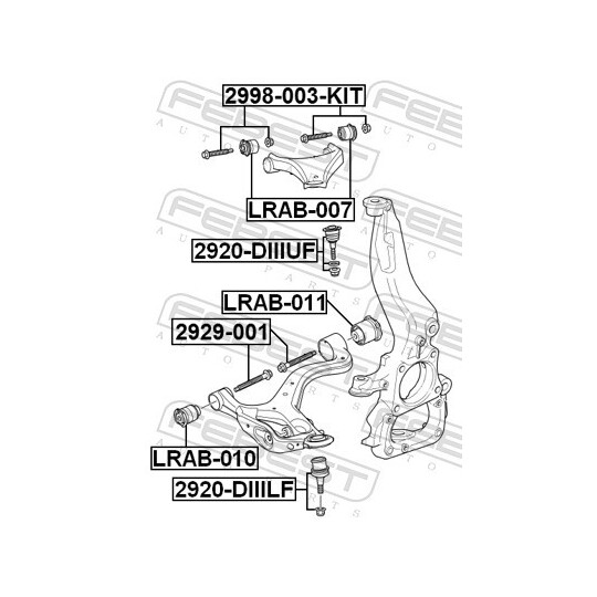 2998-003-KIT - Kallistumansäätöruuvi 