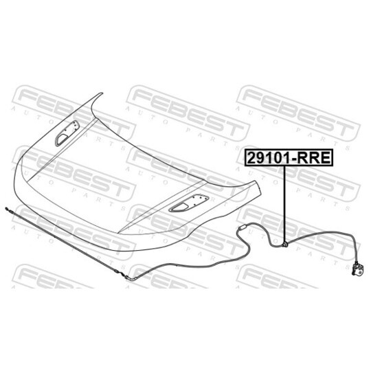 29101-RRE - Bonnet Cable 