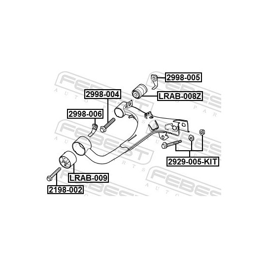 2998-006 - Nut, stub axle 