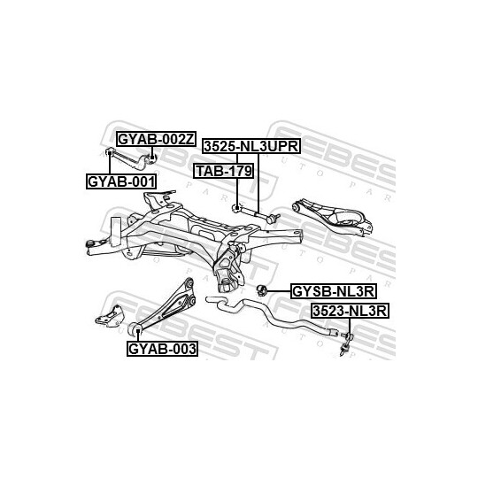 3525-NL3UPR - Track Control Arm 