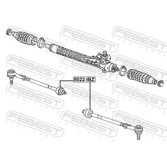 5022-IBZ - Tie Rod Axle Joint 