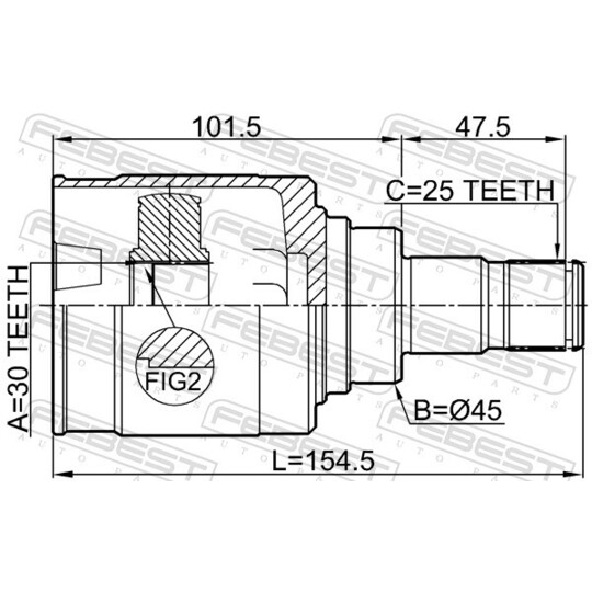 6511-002 - Joint Kit, drive shaft 