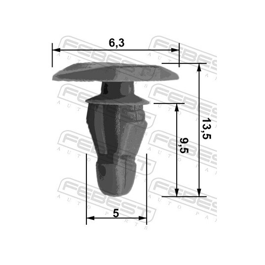 88570-023 - Stopper, ehis-/kaitseliist 