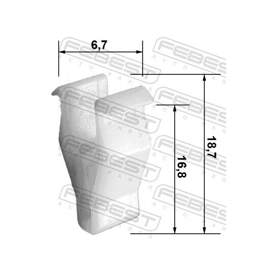 88570-031 - Hållfjäder, fordonspelarklädsel 