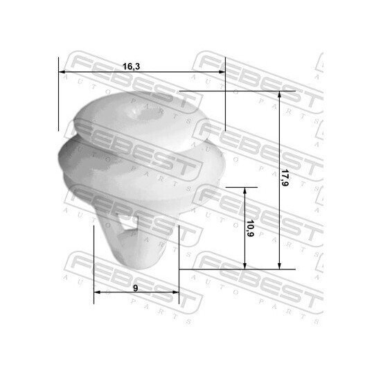 88570-013 - Pidike, oven verhoilu 