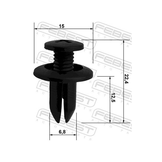 88570-025 - Clip, trim/protective strip 