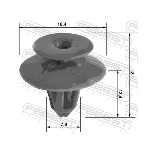 88570-037 - Retaining Clip, door panel 