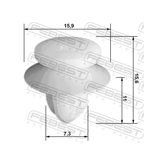 88570-061 - Kinnitusklipp, uksevooderdis 