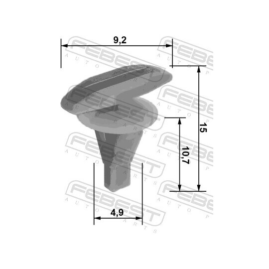 88570-052 - Clip, trim/protective strip 