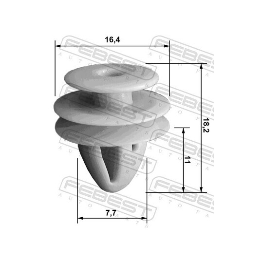 88570-070 - Retaining Clip, door panel 