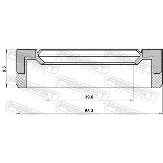 95BAS-41581010X - Seal, drive shaft 