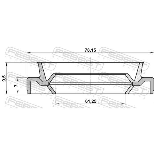 95EDS-63780710X - Shaft Seal, manual transmission 