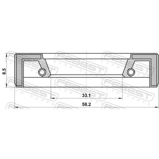 95FAS-35580909X - Seal, drive shaft 