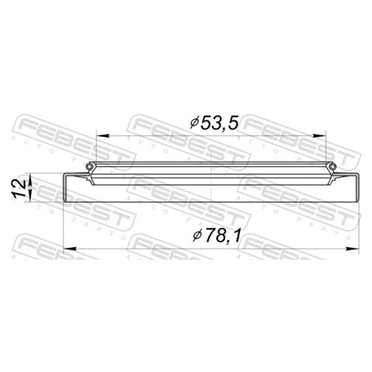 95GDY-55781212X - Tätningsring, hjulnav 