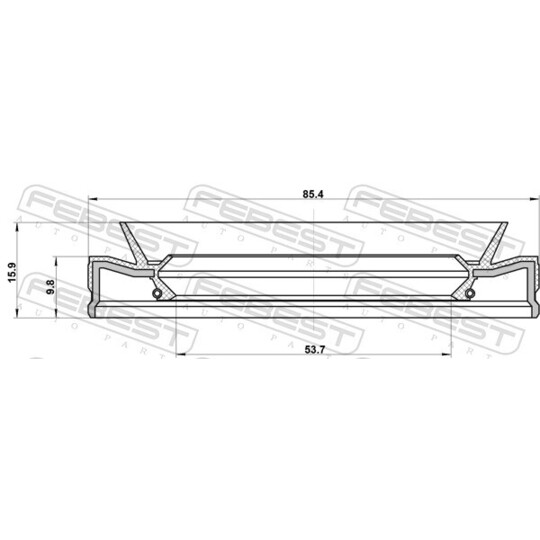 95HES-55851016L - Shaft Seal, manual transmission main shaft 