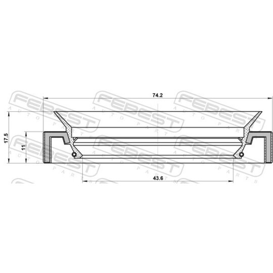 95HAY-45741118R - Shaft Seal, manual transmission main shaft 