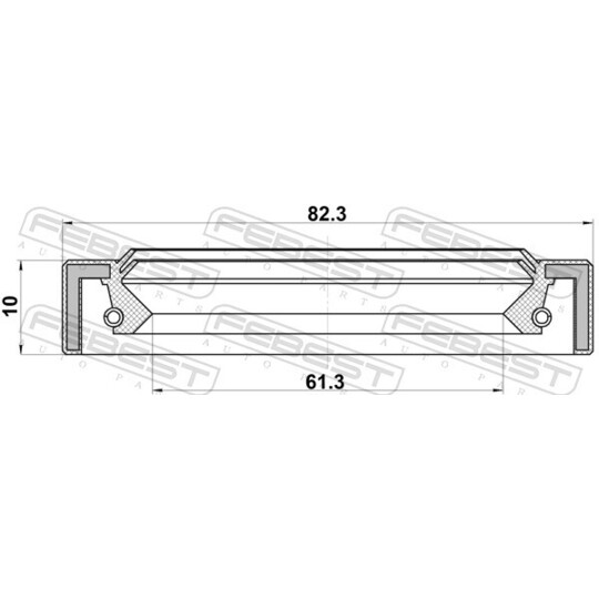 95IAS-63821010R - Seal, drive shaft 