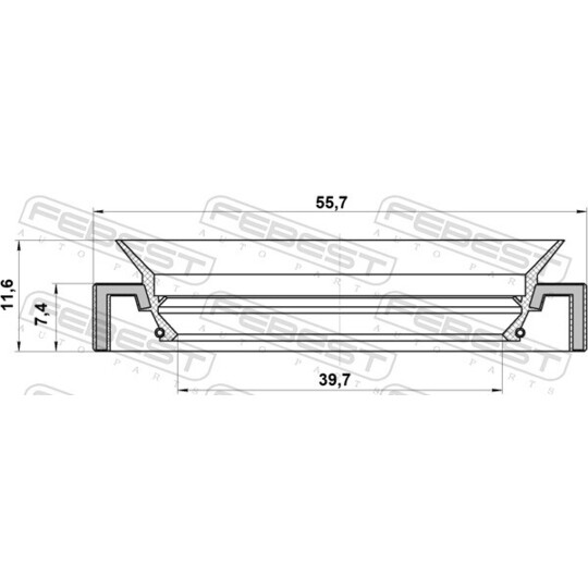 95HAY-41550712X - Shaft Seal, transfer case 