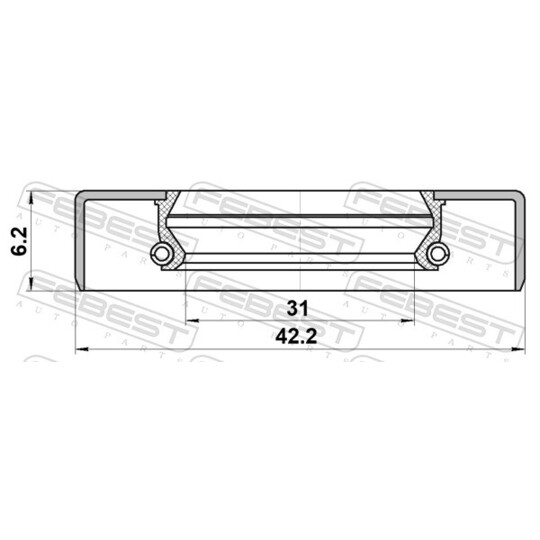 95GDY-32420606C - Seal, drive shaft 