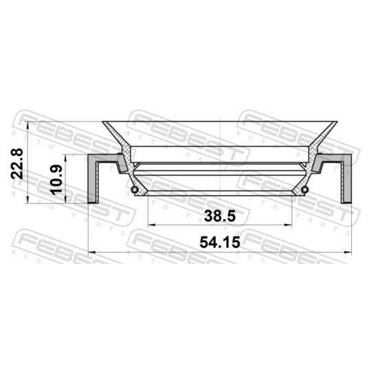 95HCS-40541123L - Shaft Seal, transfer case 