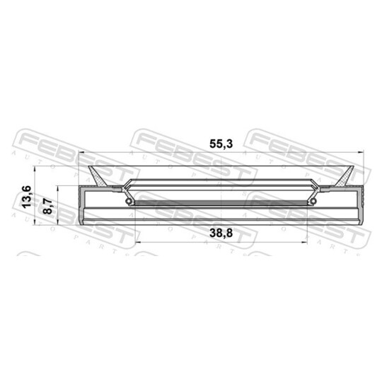 95PES-40550914C - Seal, drive shaft 