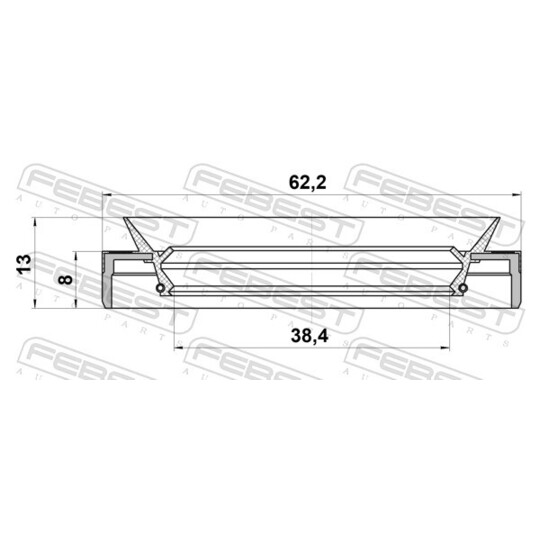 95MEY-40620813C - Shaft Seal, differential 