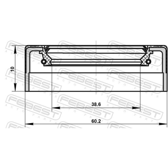 95NEY-40601012C - Shaft Seal, manual transmission main shaft 