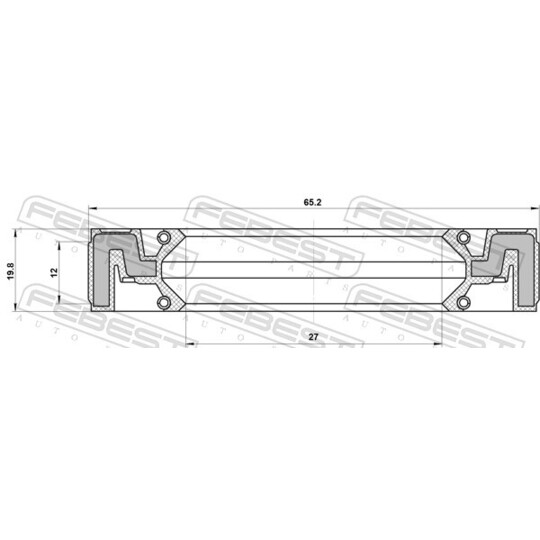 95QFS-28651220C - Shaft Seal, differential 