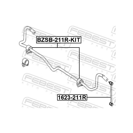 BZSB-211R-KIT - Kinnitus, stabilisaator 