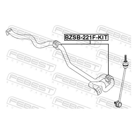 BZSB-221F-KIT - Kinnitus, stabilisaator 