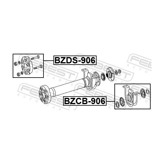 BZDS-906 - Vibration Damper, propshaft 