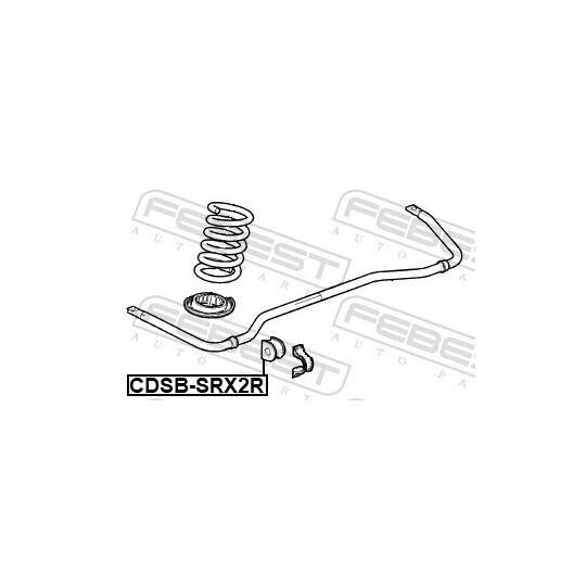 CDSB-SRX2R - Bearing Bush, stabiliser 