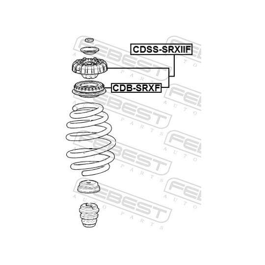 CDSS-SRXIIF - Mounting, shock absorbers 