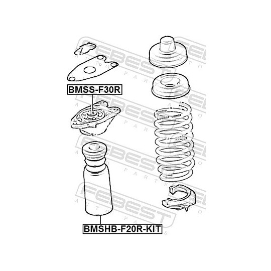 BMSHB-F20R-KIT - Dust Cover Kit, shock absorber 