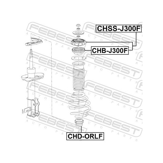 CHSS-J300F - Montering, stötdämpare 