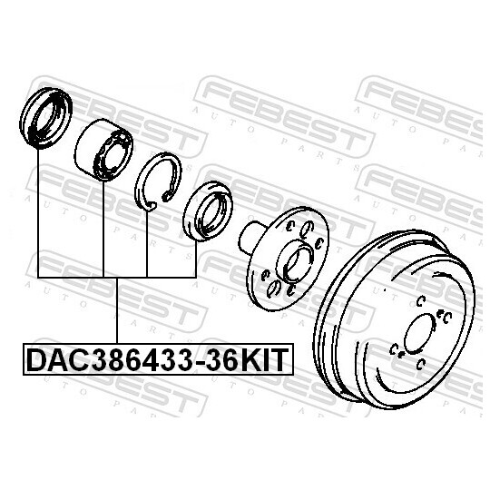 DAC386433-36KIT - Wheel Bearing Kit 