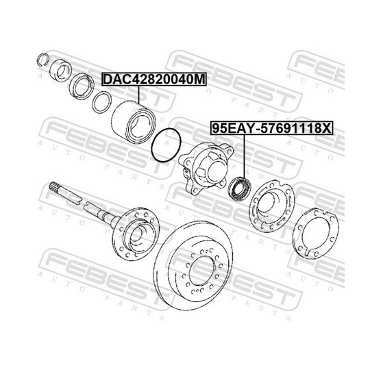 DAC42820040M - Wheel Bearing 