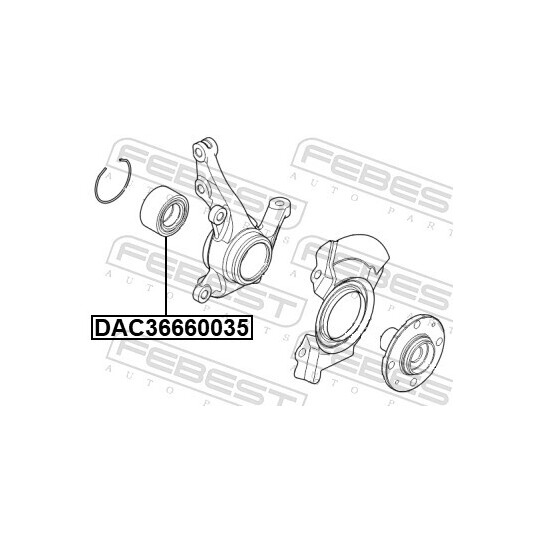 DAC36660035 - Wheel Bearing 