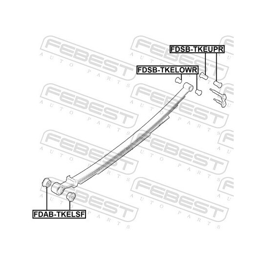 FDSB-TKELOWR - Bush, leaf spring 