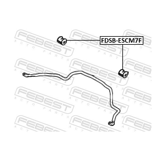 FDSB-ESCM7F - Bearing Bush, stabiliser 